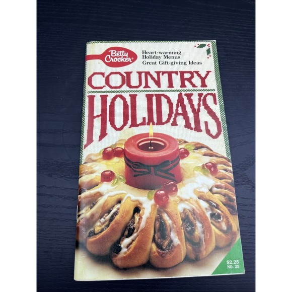 Other - Betty Crocker Country Holidays Cookbook Recipes Baking Christmas Thanksgiving